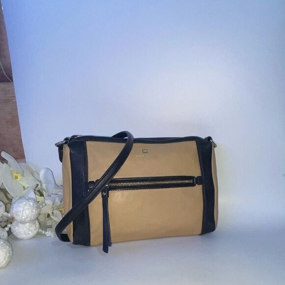 Kate Spade Two Tone Leather Crossbody Medium - Picture 1 of 10